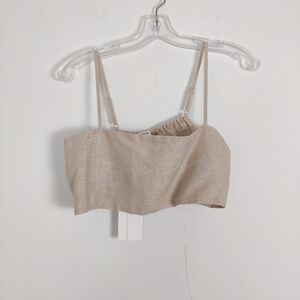 Lisa Maree Women's Beige Crop Top Size XLarge - New with Tags Boho Bohemian Y2K